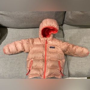 Patagonia high loft down puffer- pink/2T